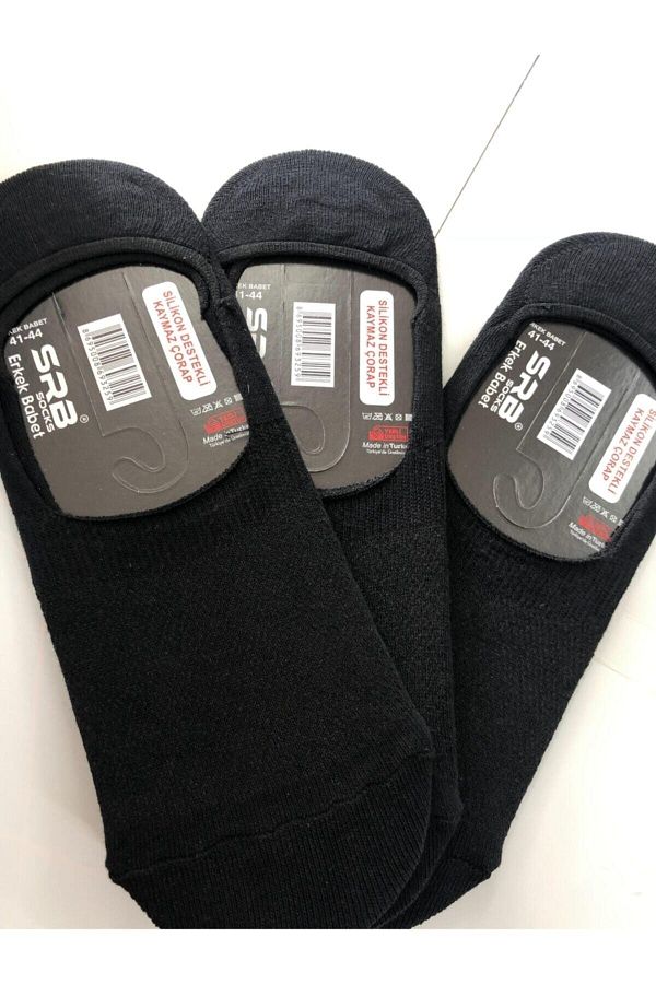TUĞBABABY-1.Quality 12 Pack Men's Black Ballerina Socks 1