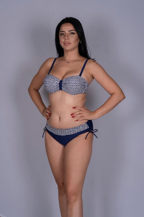 BİKİNİNCİ-Strapless Push Up Bikini Set 1