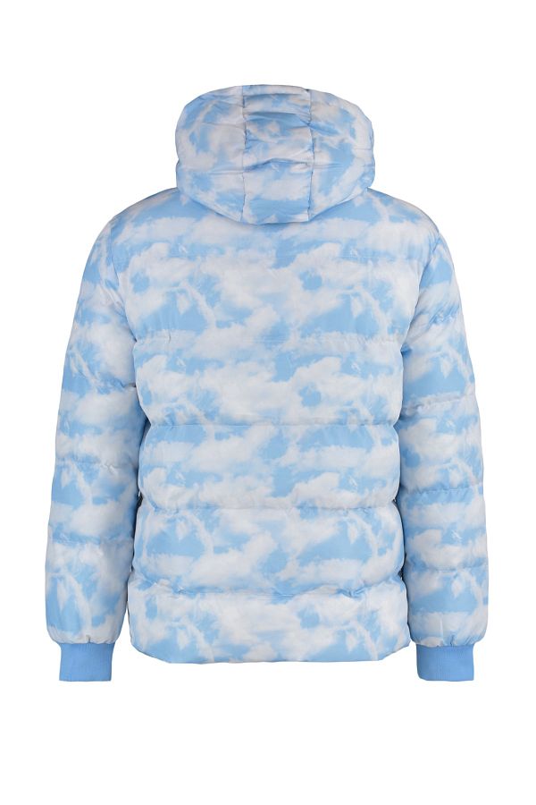 Heartbreak cloud print puffer jacket sale
