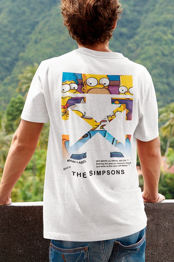 GrafikModa The Simpsons Themed T shirt Simpsons T shirt Back Print Unisex T shirt Trendyol