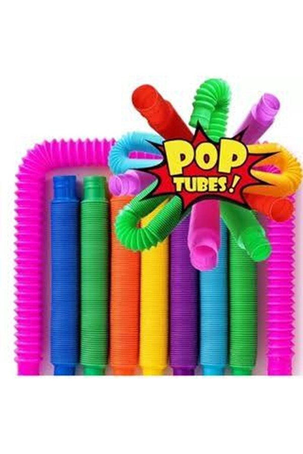 Genel Markalar Pop Tubes 6 Adet Rengarenk Popit Boru