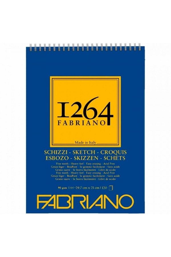 Fabriano-1264 Sketch Sketchbook 90gr 120 Sheets A4 (21x29.7cm) 1