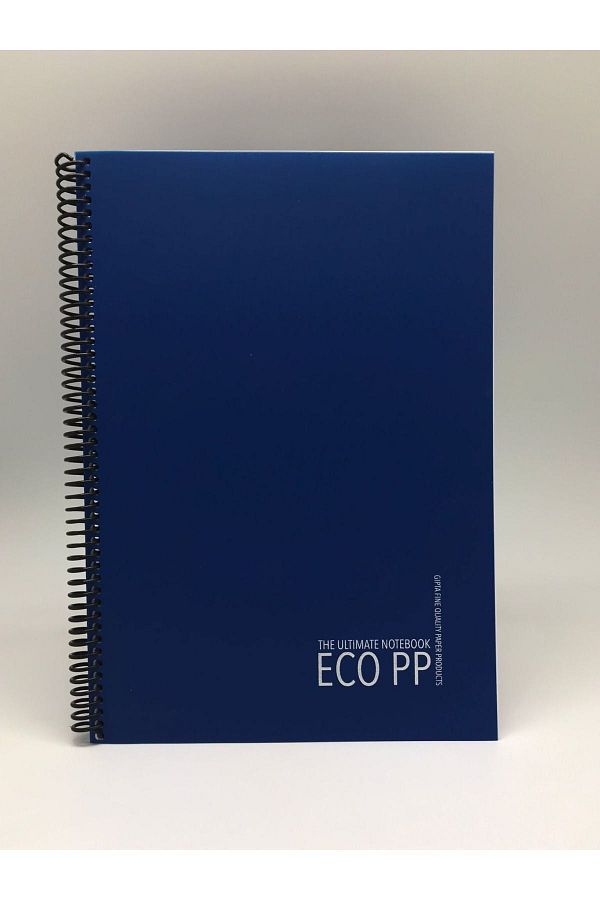 Gıpta-Eco PP Spiral PP Cover Notebook A4 120 Sheets Checkered 1