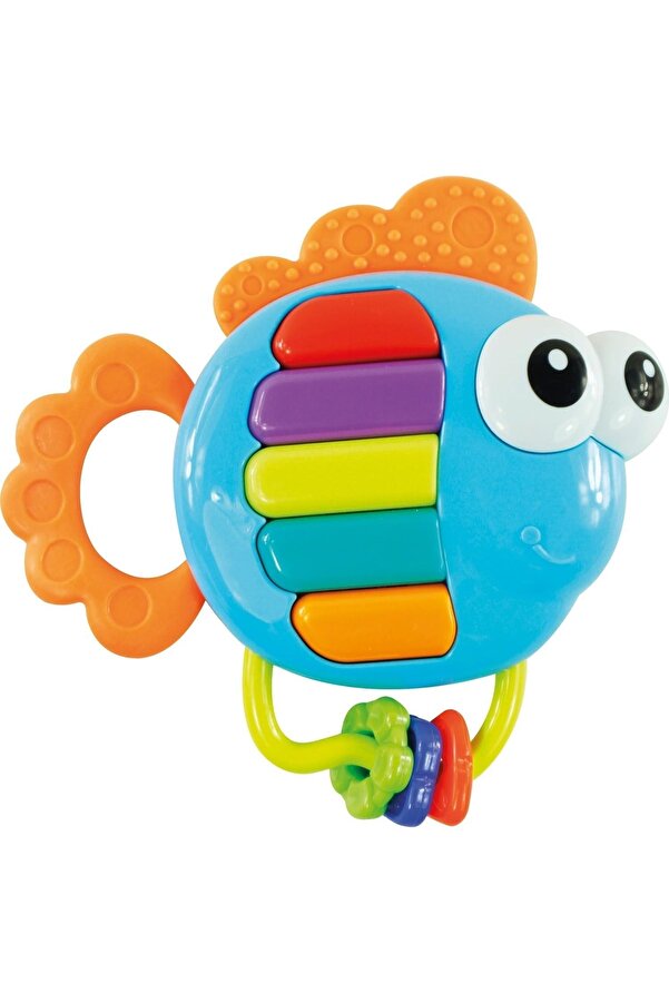 BONDİGO Piyanolu Balık Diş Kaşıyıcı ve Çıngırak