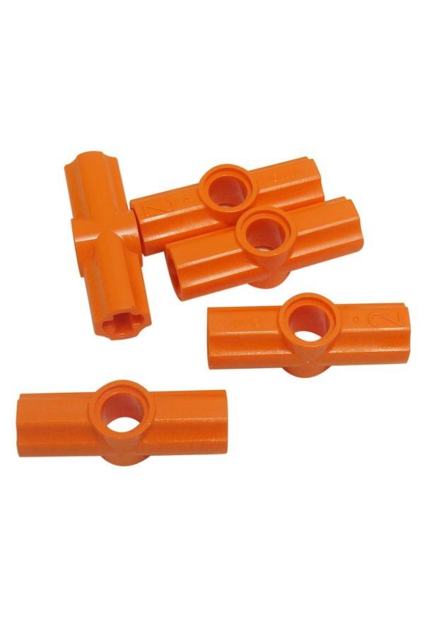 LEGO-Original Technic Custom Axle Connector Angled#2 Connection Parts Orange 2 Pieces to Send 1