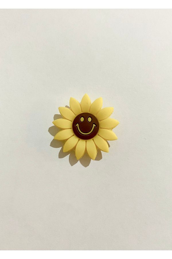 SWORDS CONCEPT Yellow Color Sunflower Crocs Slipper Ornament Trendyol