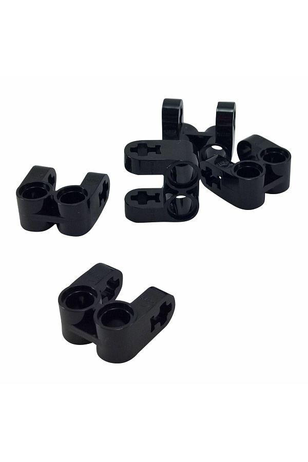 LEGO-Technic Custom Axle Pin Connector Perpendicular Double Split Black 2 Pieces Will Be Sent 1