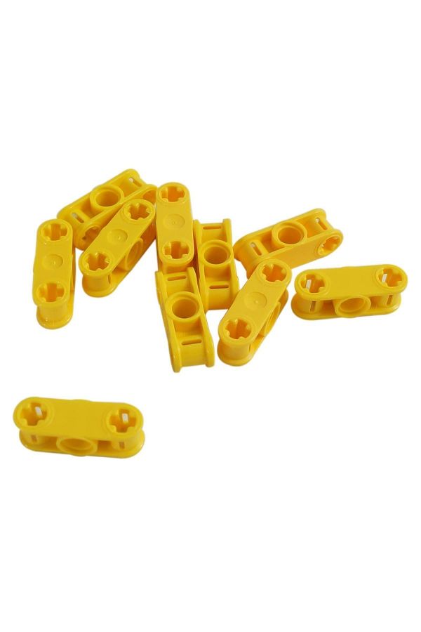 LEGO-Original Technic Moc Custom Axle Pin Connector 3l With Middle Pin Yellow 4 Pieces to Ship 1