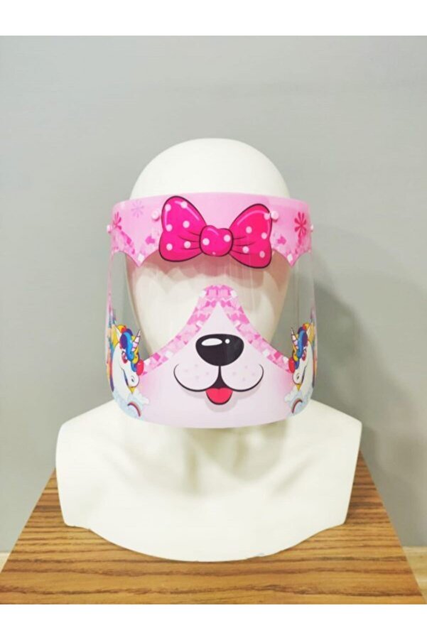 kidspartim-Unicorn Patterned Clear Protective Children's Face Visor 1