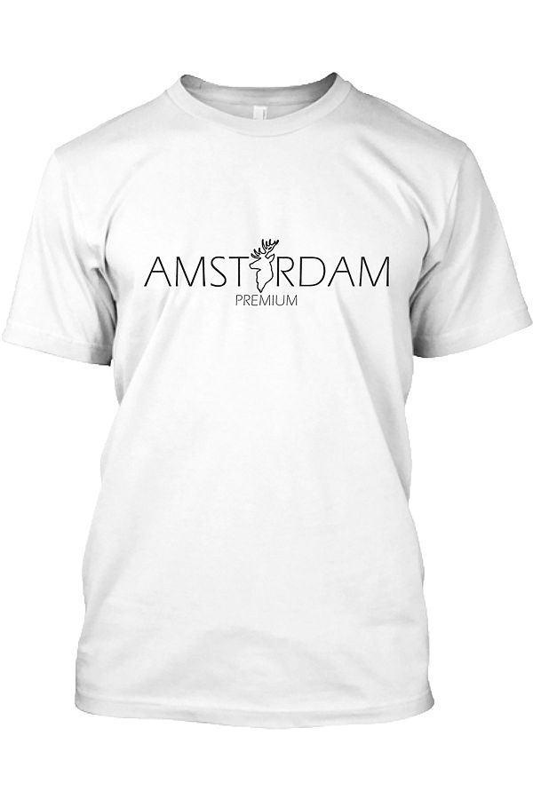 Adrift Unisex White Amsterdam Printed T shirt Trendyol