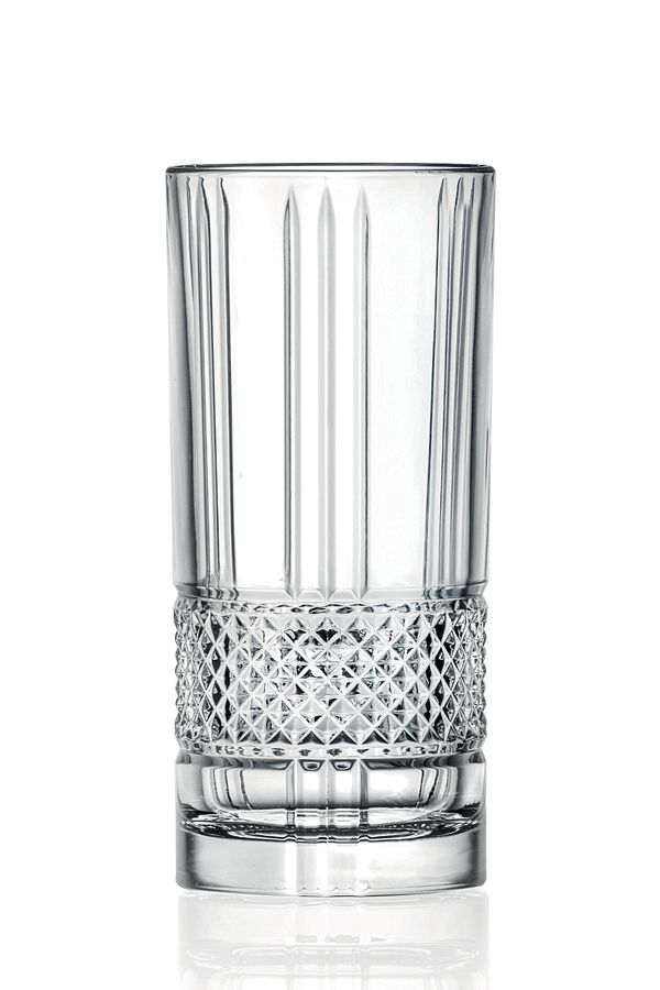 RCR Crystal-Rcr Brillante Long Drink Soft Drink Cup 370 Ml - Pack of 6 1