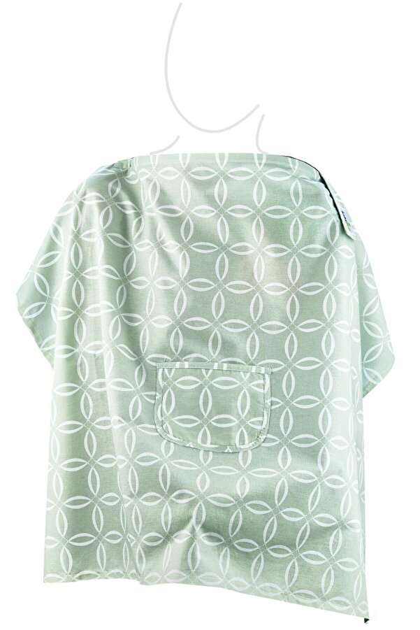 Babyjem Dofibay Büyük Cepli Emzirme Önlüğü Yeşil Halka