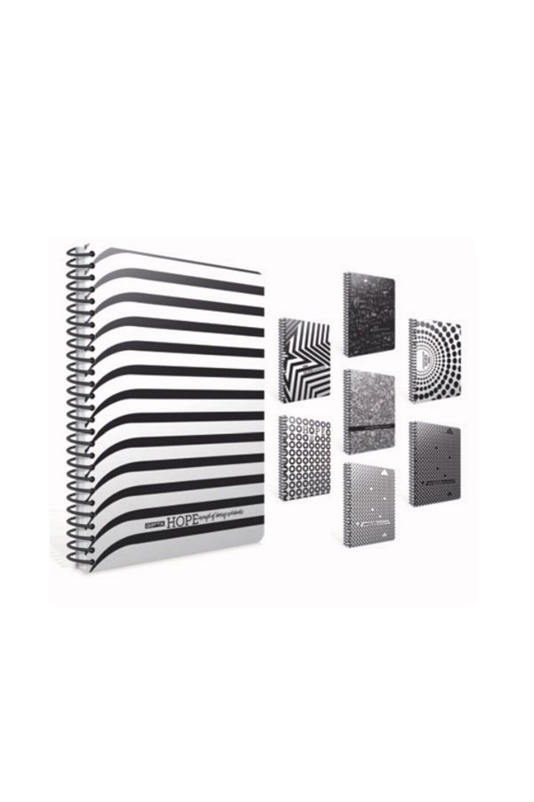Gıpta-Hope Spiral Offset Pp Cover Notebook 19x26cm 80 Sheets Lined (Pack of 4) 1190 1