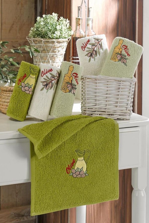 Olive hand towels cheap