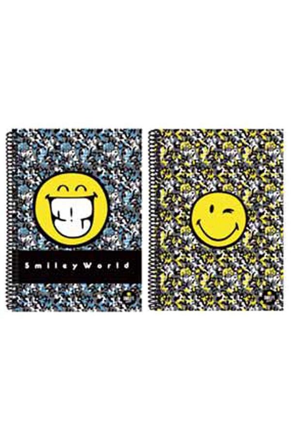 SMILEY-PP Spiral Notebook A4 80 YpCheckered 6122-k 1