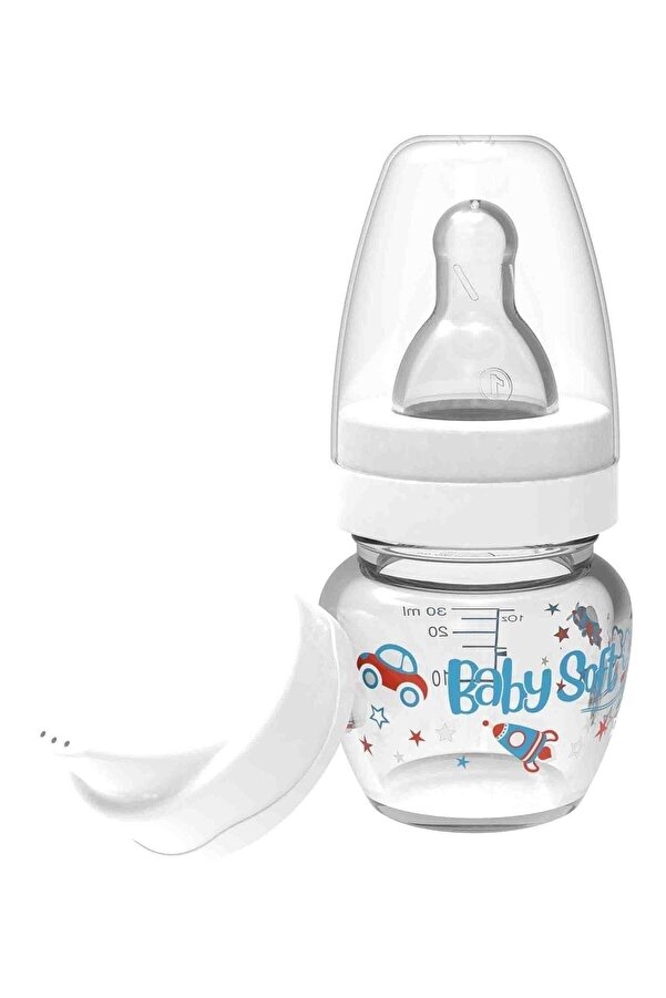 Baby&Baby Babysoft 520 30 Ml Cam Biberon Suluk Alıştırma Seti Beyaz
