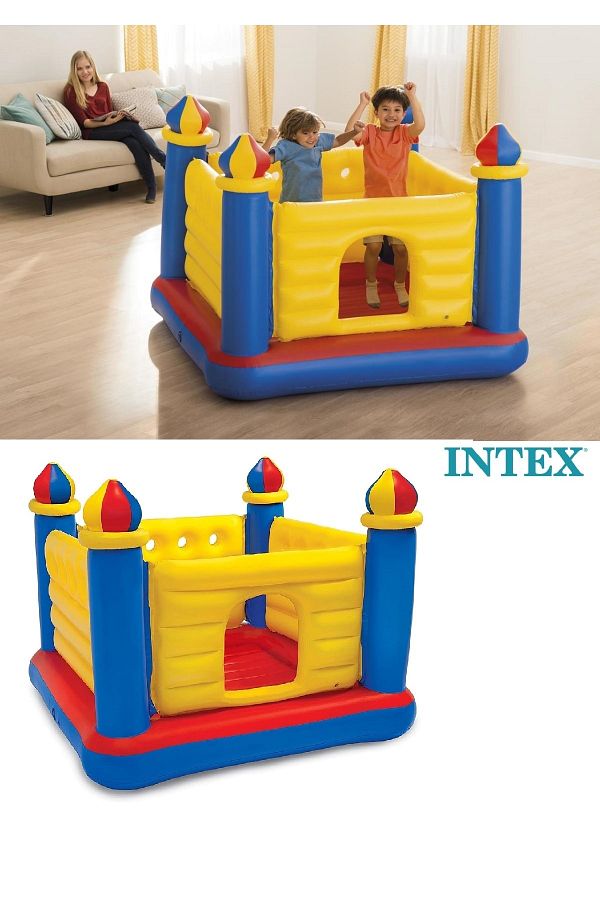 Intex-حمام السباحة Jump-o-lene Castle Bouncer - لعبة القفز القابلة للنفخ 1