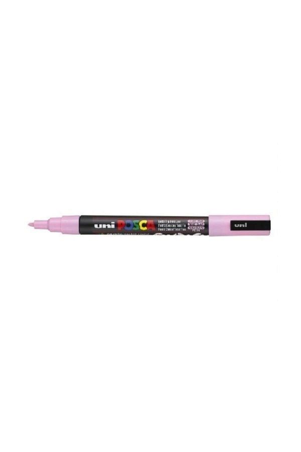 Uni Posca-قلم رسم بوسكا Pc-3m مقاس 0.9-1.3 ملم وردي فاتح 1