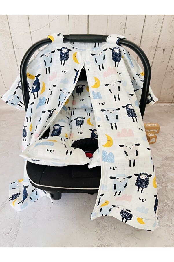 JUNİPERUS Koyun Müslin Bezi Puset Örtüsü Ve Anakucağı Minderi