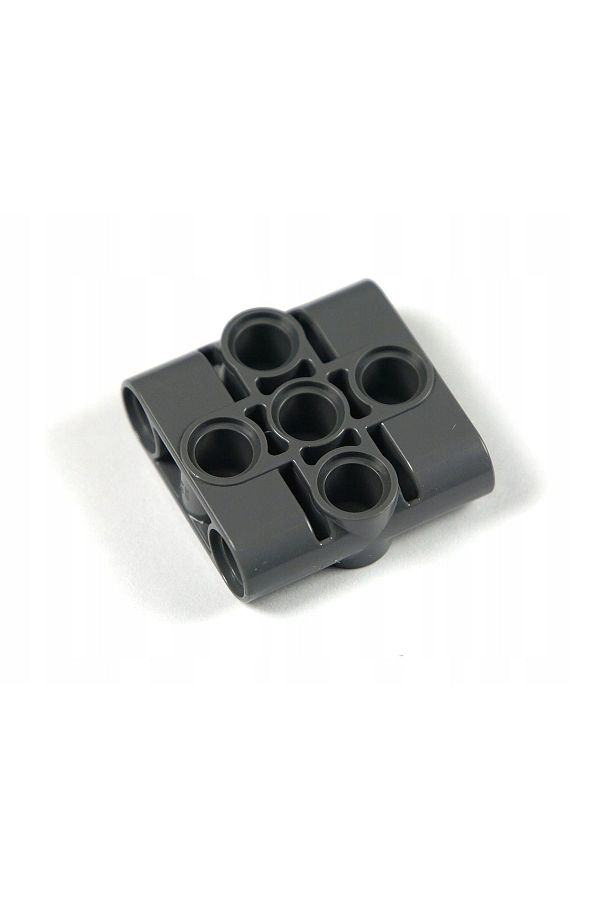 LEGO-Original Technic Moc Custom Pin Connector Block Liftarm 1 X 3 X 3 Dark Gray 2 Pieces Will Be Sent 1