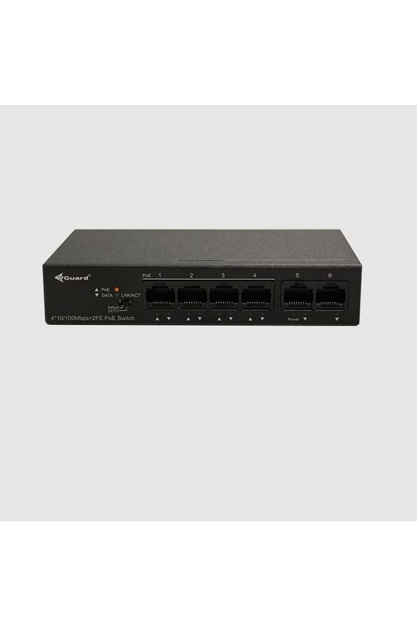 VGUARD-Vg-sw1004p-60 4 Port Poe + 2 Port Uplink Unmanaged Poe Switch 1
