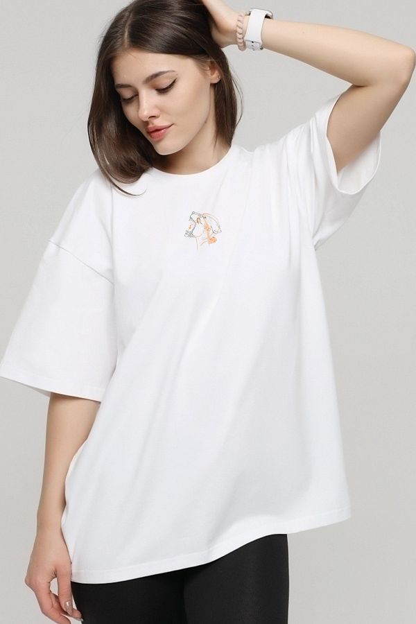 T shirt femme oversize best sale