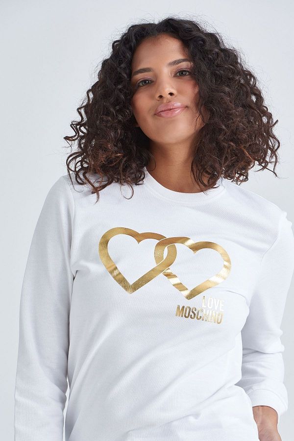 Love moschino sweatshirt womens clearance