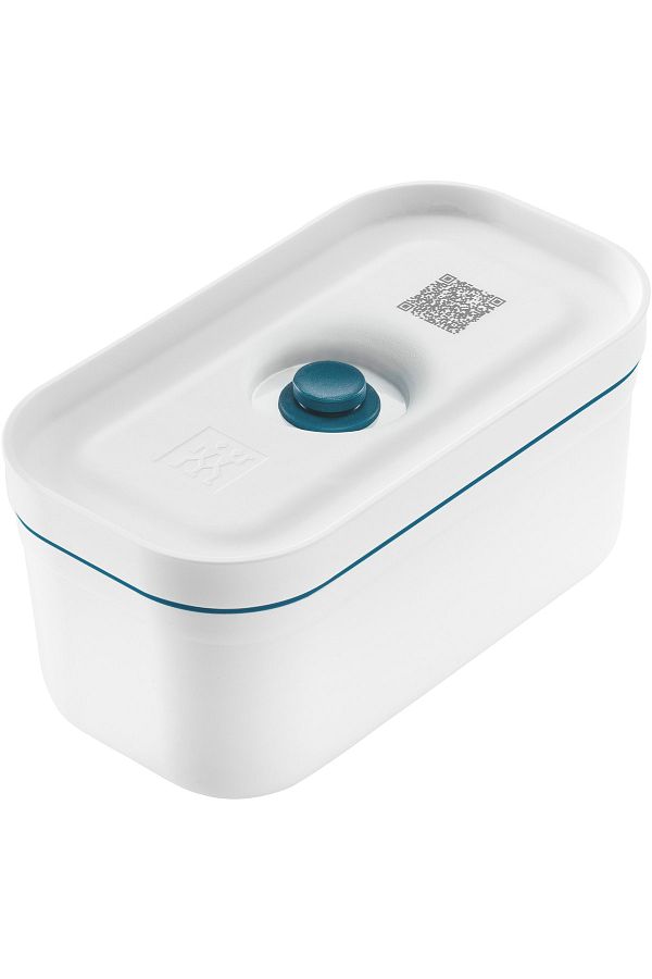 ZWILLING-Fresh & Save Vacuum Food Carrying Container, S, Plastic, White-Mediterranean Blue 1