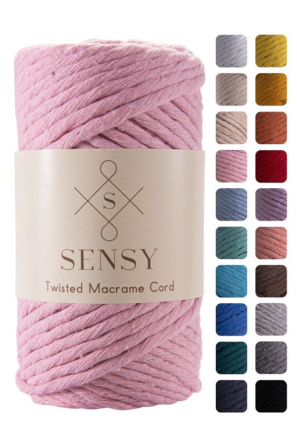 SENSY-Premium Taranan Macrame Macrame Hobby Floss Baby Pink 1