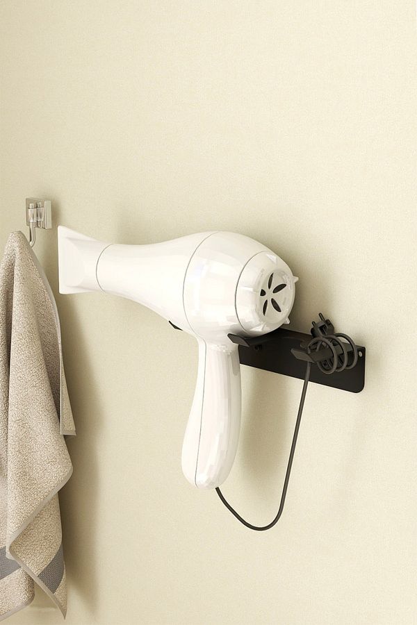 Rosyvien Metal Hair Dryer Holder Black Blow Dryer Hanger Rack Bathroom Toilet Organizer Trendyol