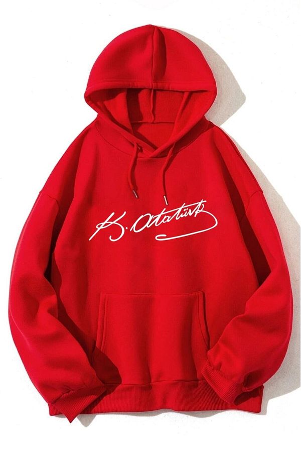 MODAGEN-Unisex 30. August Victory Day Special Atatürk signiertes Oversize-Sweatshirt 1