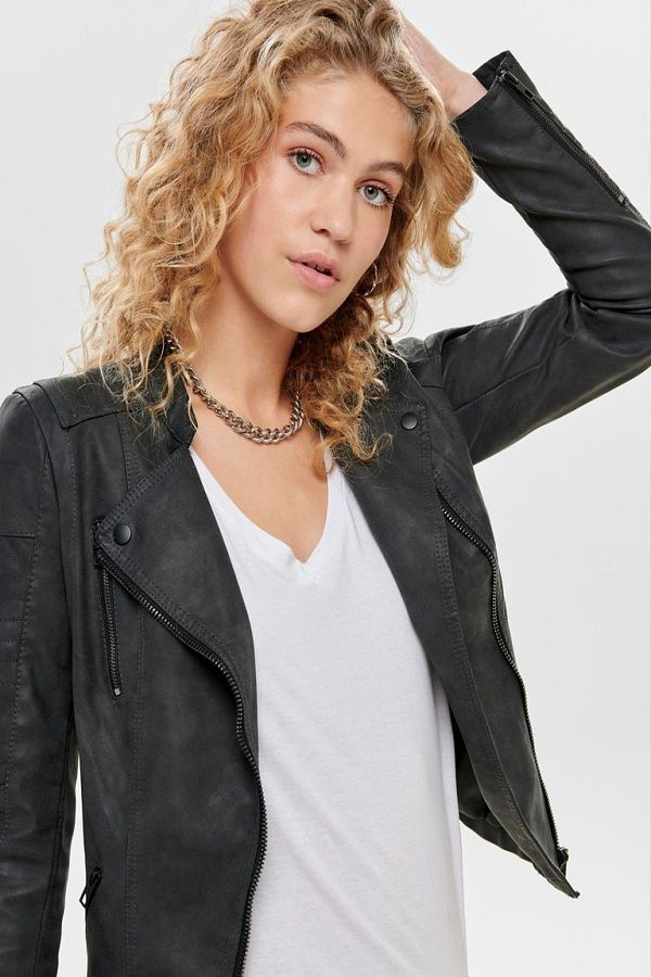 Only Ava Faux Leather Biker Otw Noos Women s Jacket15102997 Trendyol