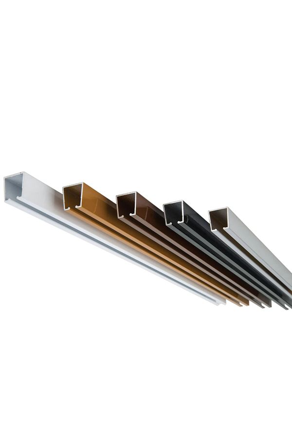 Orlenda-Aluminum Rail For Rustic Curtain Hanger (single Cornice) 150cm + Cover 1