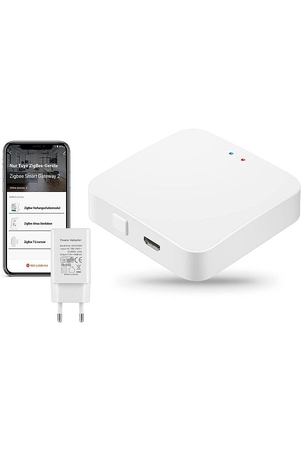 HECTOR EMPORİUM-Tuya Zigbee Gateway, Teekar Smart Gateway Hub Compatible With All Zigbee 3.0 Smart Devices, Smart E 1