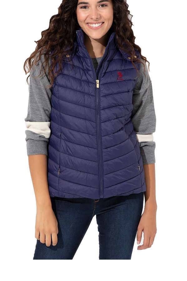 Us polo puffer vest top