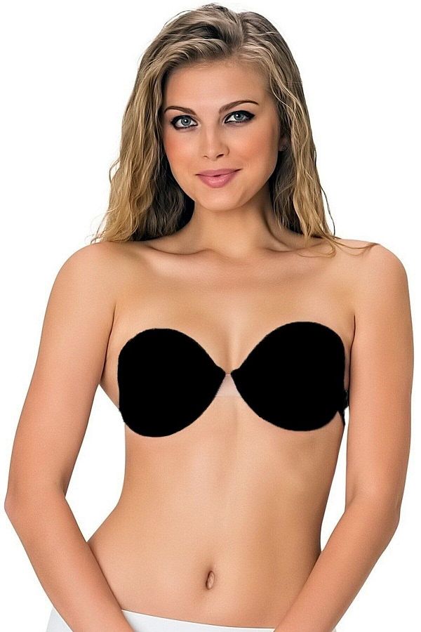 Emay-Strapless Push Up Bra - Transparent Back, Supported, Model 722 1