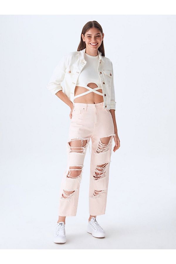 Ltb-Τζιν παντελόνι Shena Ripped Relaxed Cut 1