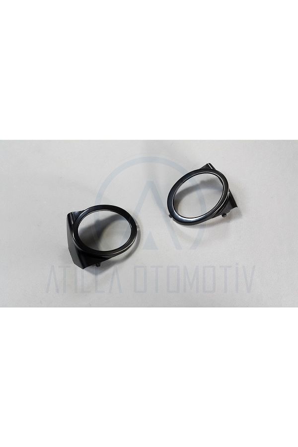 Fabrikasyon-2 X Bmw E46 Compatible Sedan Coupe M-tech Front Bumper Fog Frame Set 1