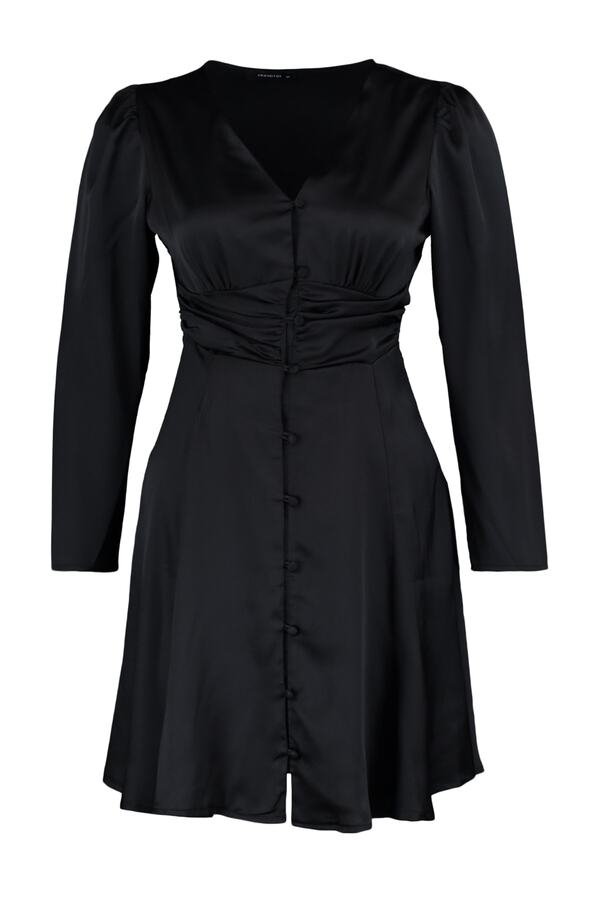 esprit kleid in satinoptik