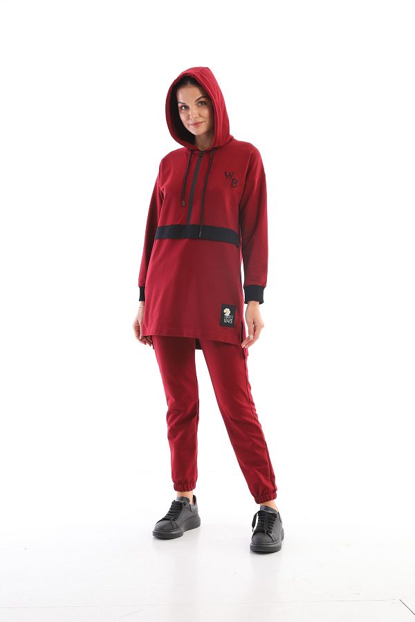 Burgundy color sweatshirt online