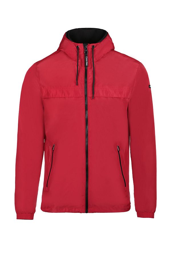Calvin klein red raincoat cheap