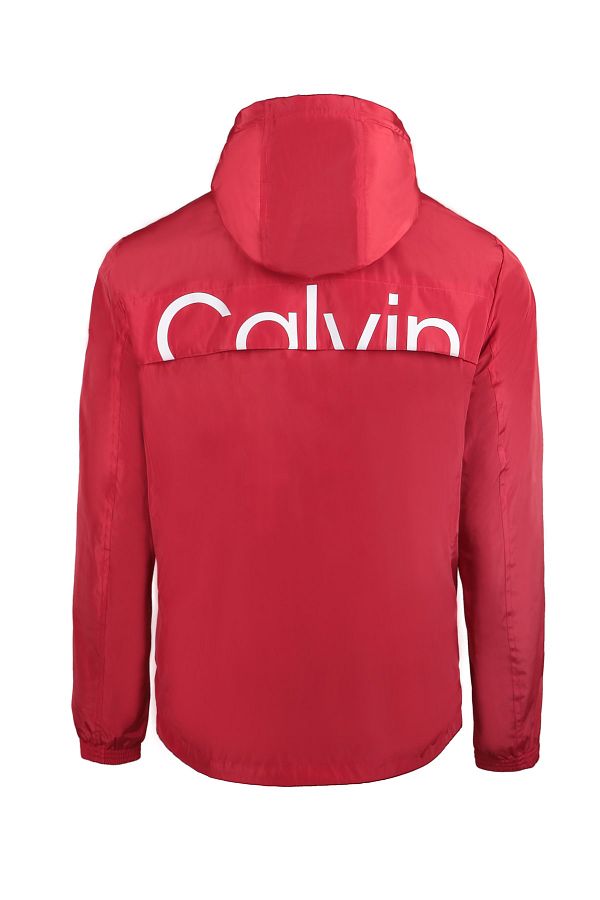 Calvin klein red raincoat on sale