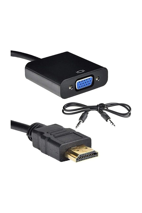 SEENERGY-HDMI to Vga Converter with Audio Output (HDMI Input Vga Output) Audio Supported 1