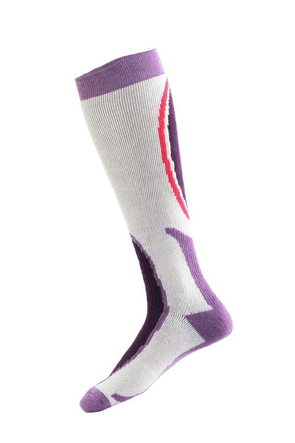 Panthzer-Ski & Snowboard Socks Purple/white 1