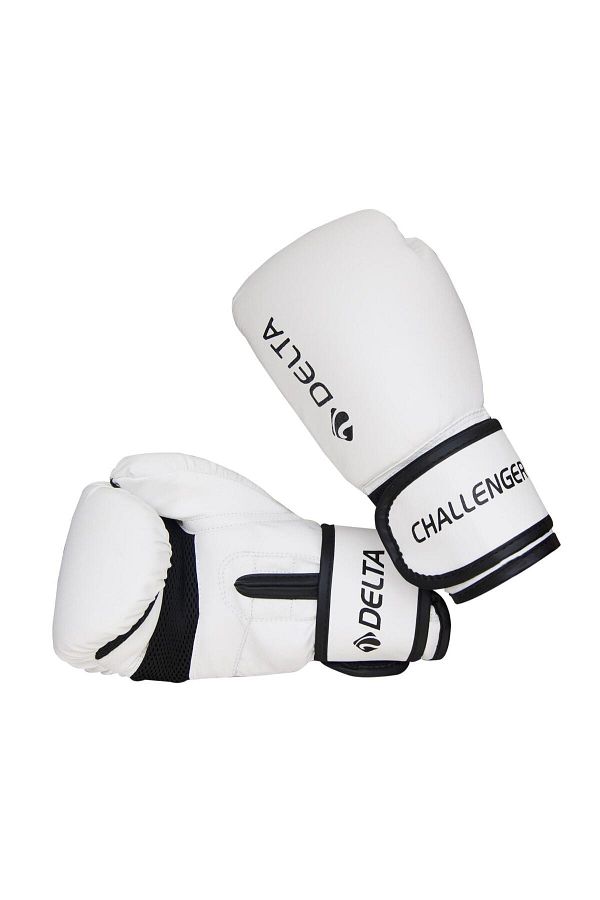 Delta-Challenger Dura-Strong White-Black Boxing Gloves 1
