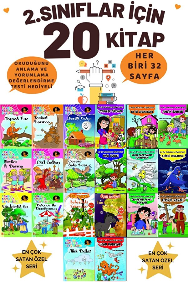 Ata Yayıncılık 2.ve 3. Sınıf Çocuklar Için Hikaye Okuma Kitabı Okuma Geliştirme 20'li Hikaye