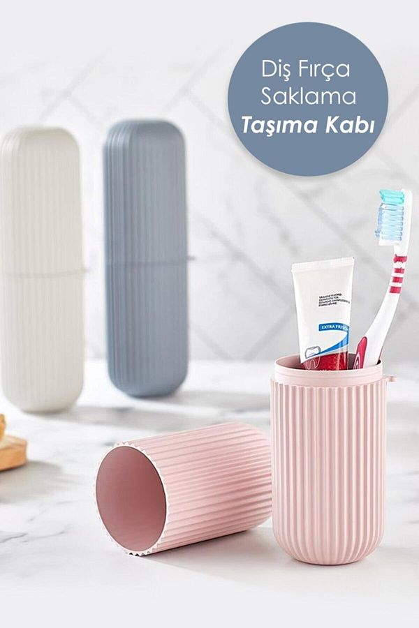 Bayev-1 Piece Practical Travel Type Toothpaste Brush Storage and Carrying Container Toothbrush Holder 1