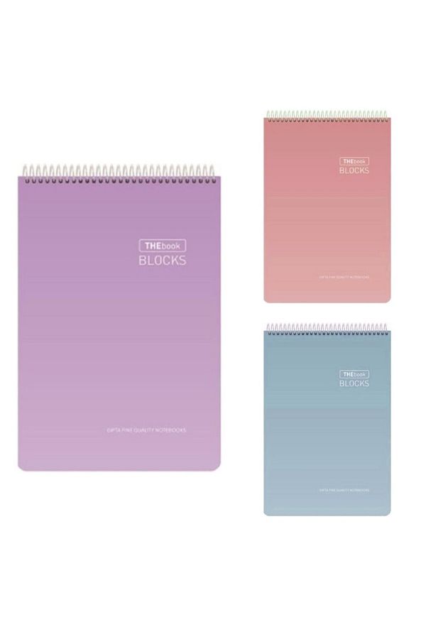Gıpta-3-Piece Lined Notebook Set 100 Sheets A4 The Book Blocks 1