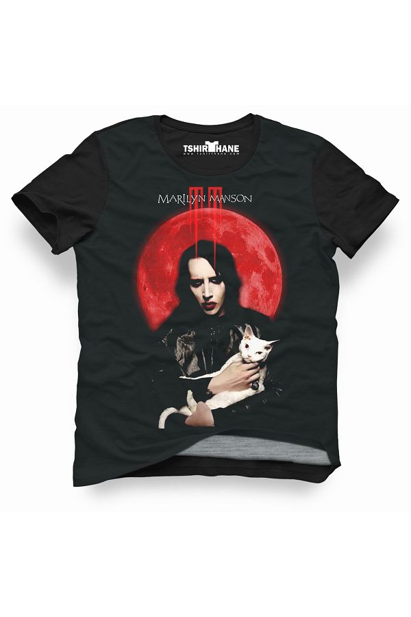 Tshirthane-Marilyn Manson Mm Rock Metal Music Printed Men's Slim Fit Slim Fit T-shirt 1