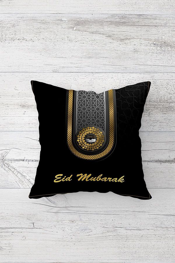 on the clouds-Kaaba Pattern Ramadan Themed One Side Printed Hidden Zipper Pillow Case Throw Pillow Pillow Case 1